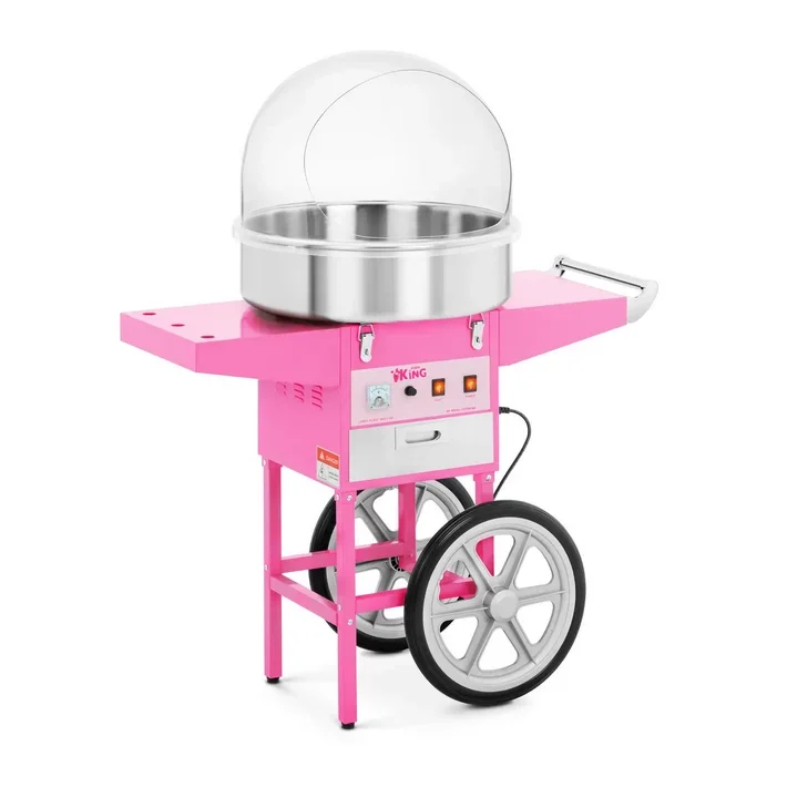 Unsere Zuckerwattemaschine inkl. Wagen